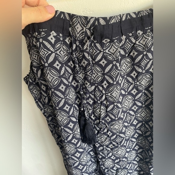 Navy Printed Pants Knox Rose XXL - Picture 4 of 7